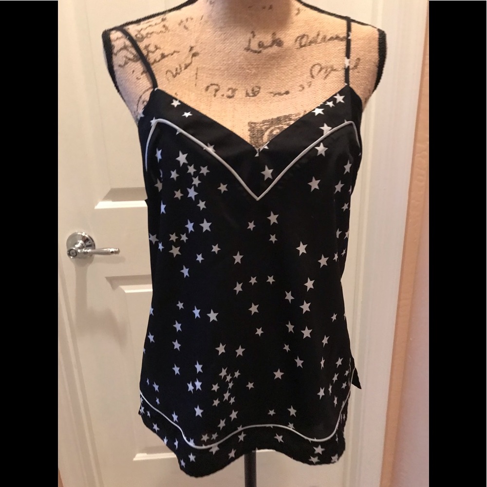 Inc black w/ stars halter top medium